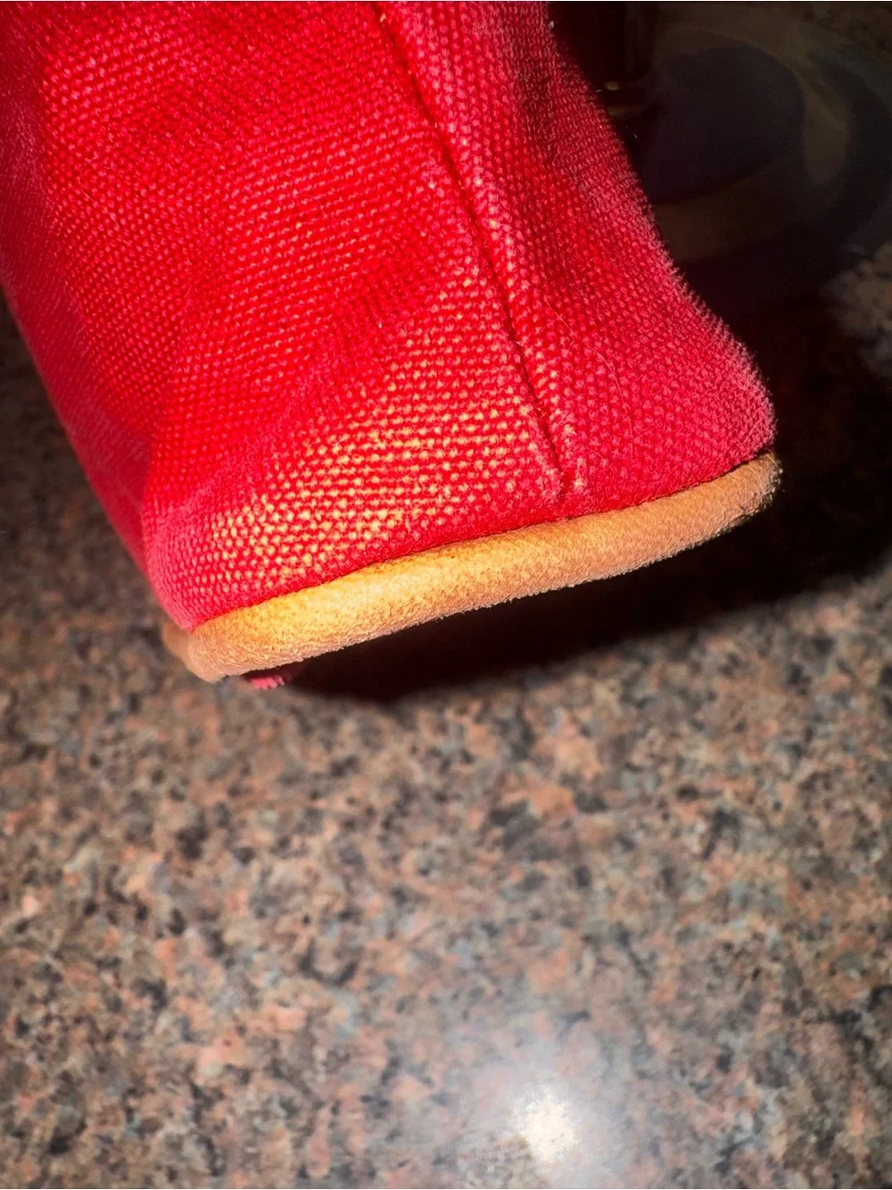 Hermès Bolide Cotton Canvas Cosmetic Pouch - Red ✅AUTHENTIC✅